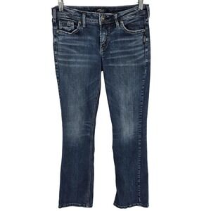 Silver Jeans Co Suki Slim Boot Jeans Womens 29x31 Blue Stretch Denim